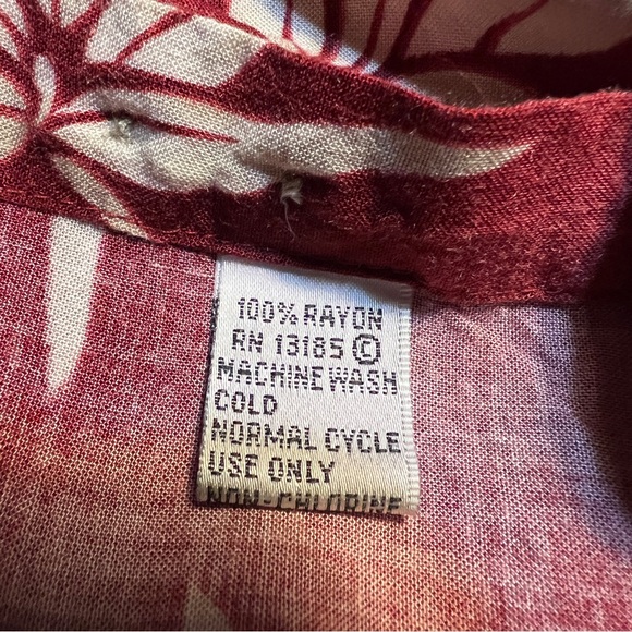 Pierre Cardin Rayon Short Sleeve VTG Shirt Size XL Burnt Orange - Picture 10 of 10